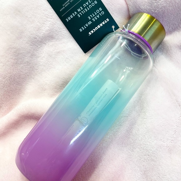 Summer Ombré Starbucks Water Bottle Glass Pretty - Picture 2 of 3